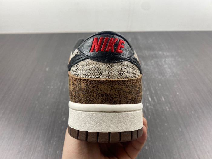 nike dunk low premium co.jp brown snakeskin fj5434-120
