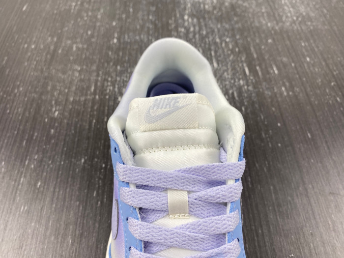 nike dunk low blue airbrush canvas fn0323-400