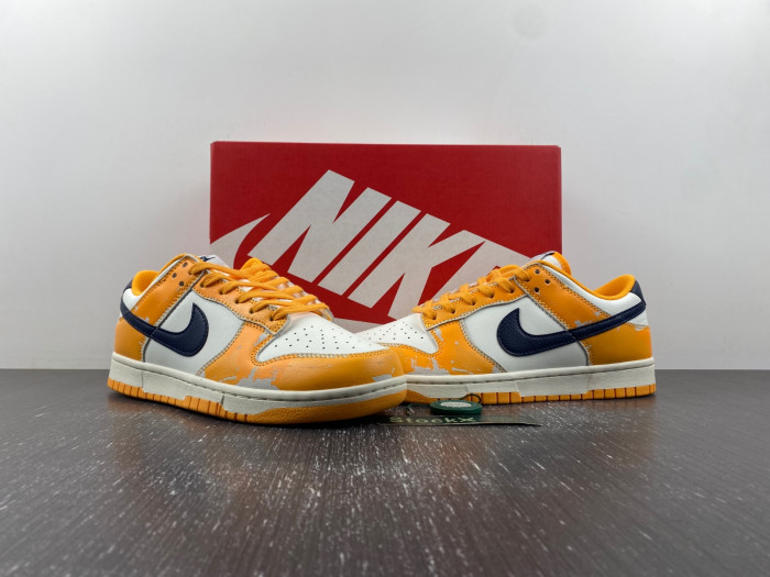nike dunk low wear and tear yellow fn3418-100
