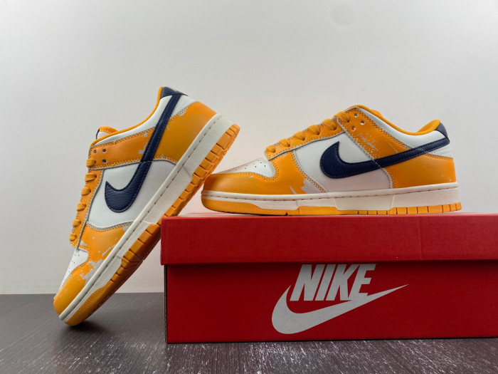 nike dunk low wear and tear yellow fn3418-100