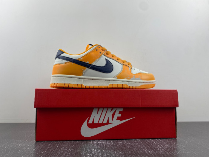 nike dunk low wear and tear yellow fn3418-100