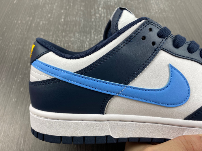 nike dunk low midnight navy university blue fn7800-400