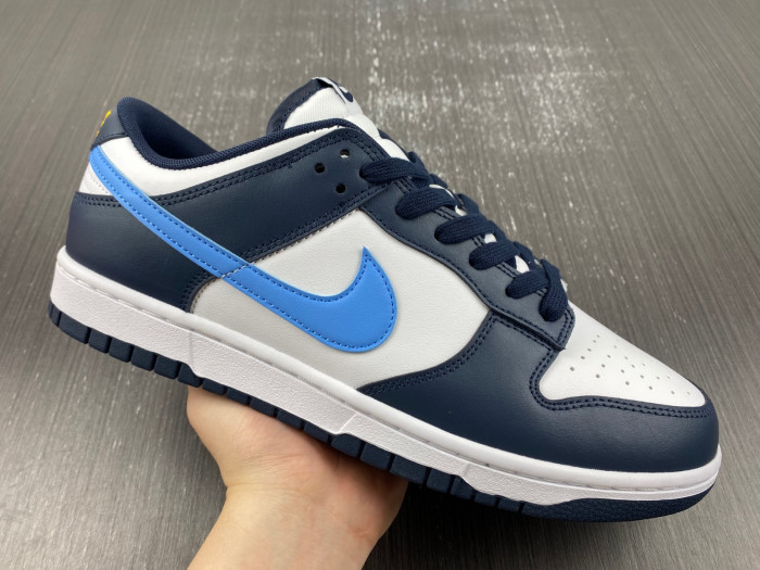 nike dunk low midnight navy university blue fn7800-400