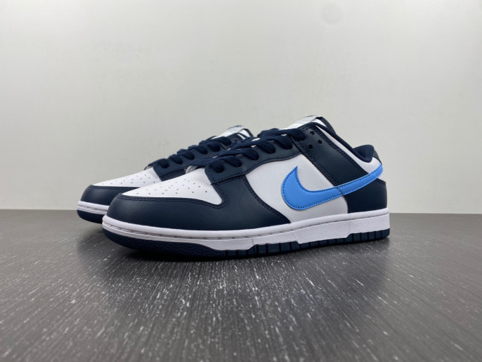 nike dunk low midnight navy university blue fn7800-400