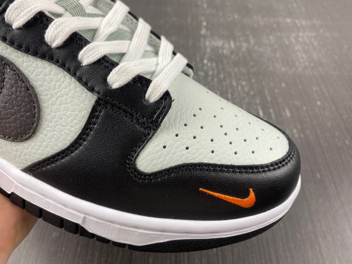 nike dunk low grey black orange mini fn7808-001