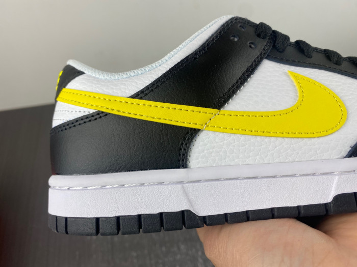 nike dunk low black yellow white fq2431-001