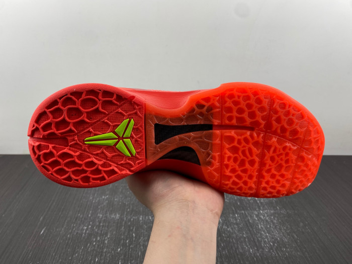 nike kobe 6 protro “reverse grinch” fv4921-600