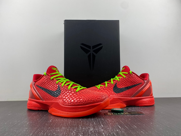 nike kobe 6 protro “reverse grinch” fv4921-600