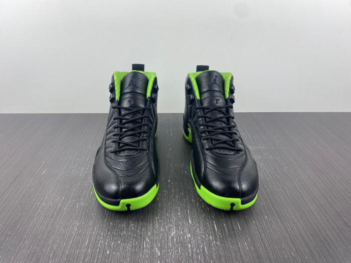 air jordan 12 "black/neon green"