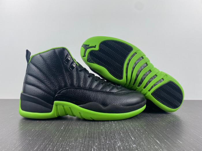 air jordan 12 "black/neon green"