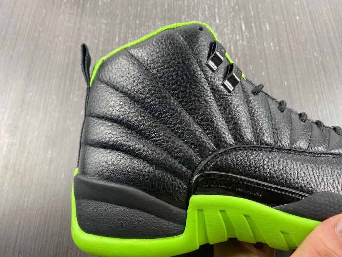 air jordan 12 "black/neon green"