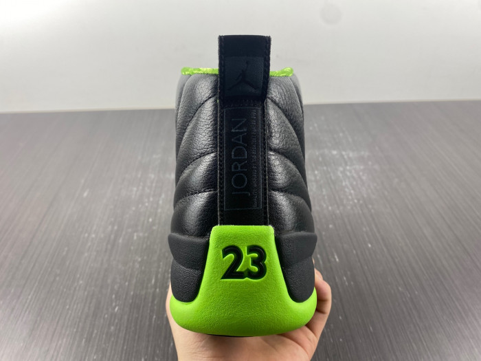 air jordan 12 "black/neon green"