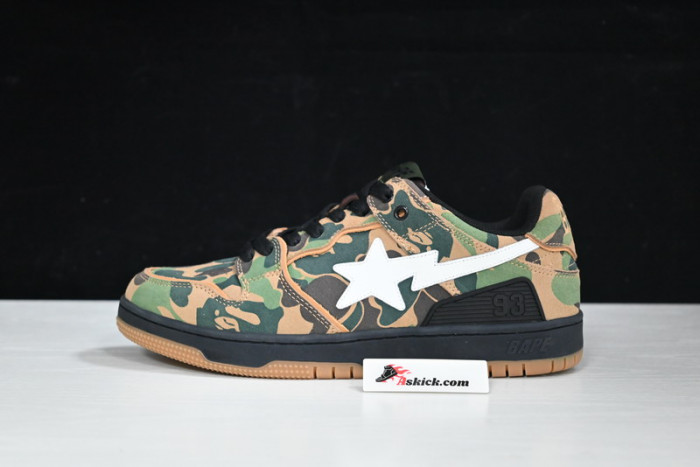 a bathing ape bape sk8 sta abc camo green