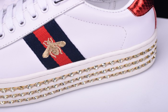 gu ace embellished sneaker with crystals womens 505995dope0