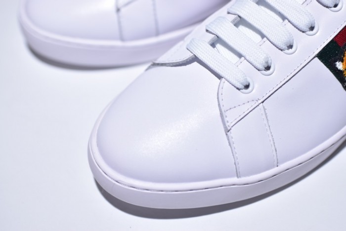 gu ace embroidered low-top sneaker with tiger mens