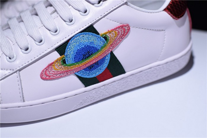 gu ace embroidered low-top sneaker with ufo womens