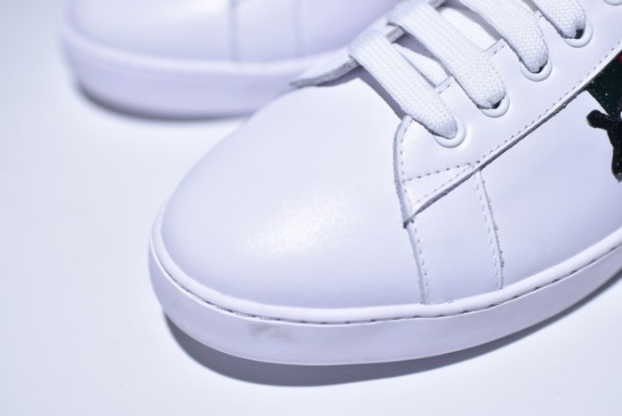 gu ace embroidered low-top sneaker with ladybird