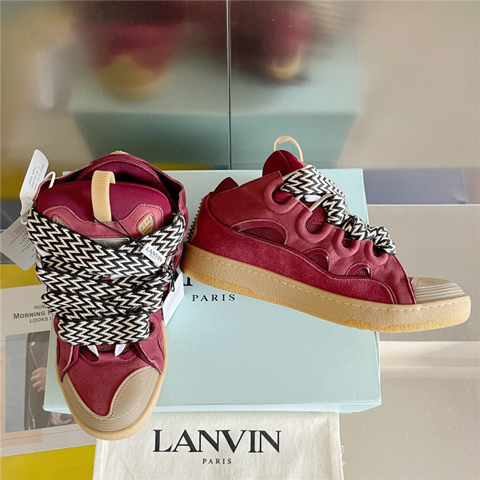 lanv1n leather curb sneakers