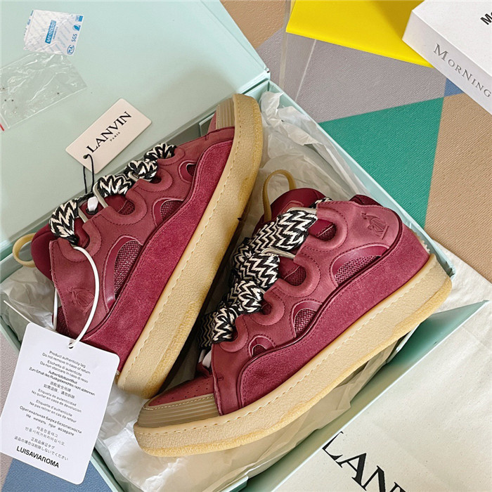 lanv1n leather curb sneakers