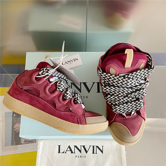 lanv1n leather curb sneakers