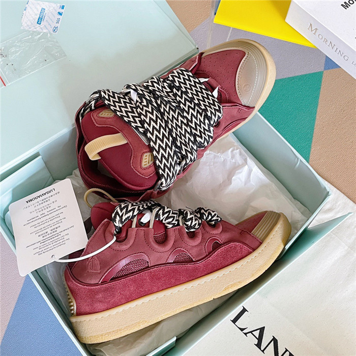 lanv1n leather curb sneakers