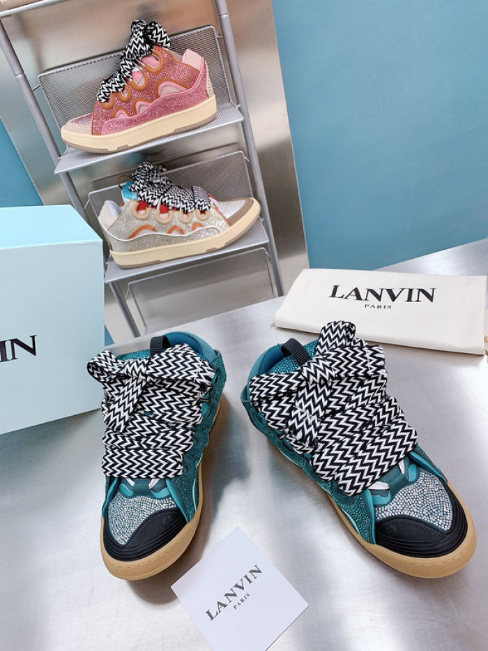 lanv1n leather curb sneakers