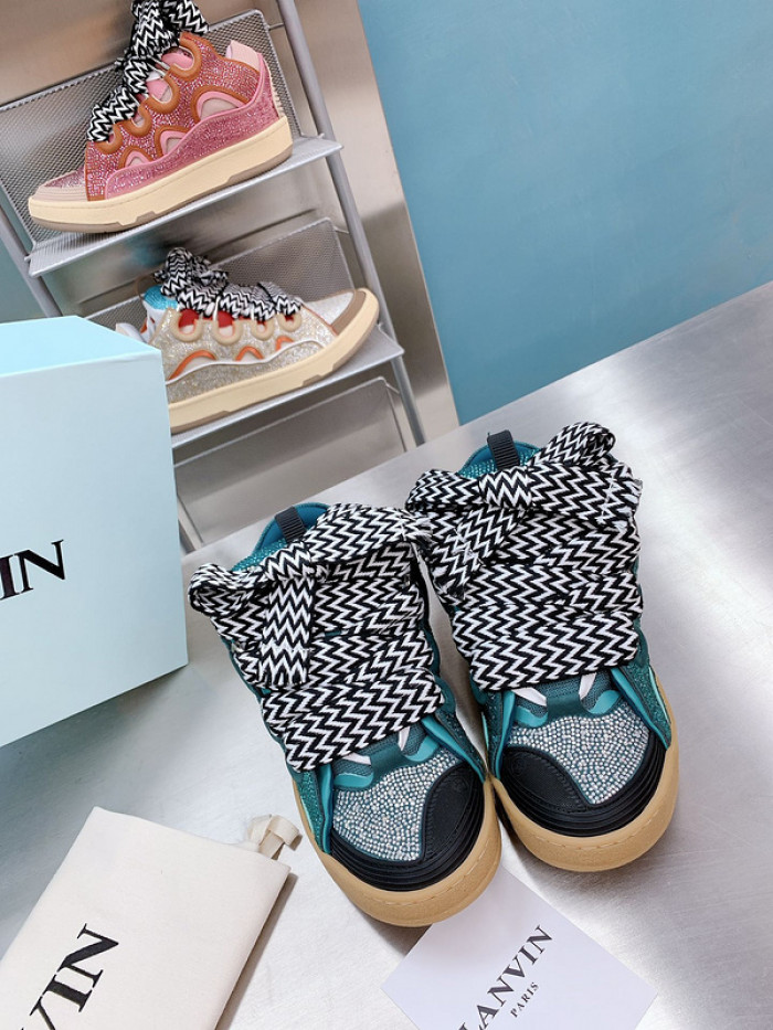 lanv1n leather curb sneakers