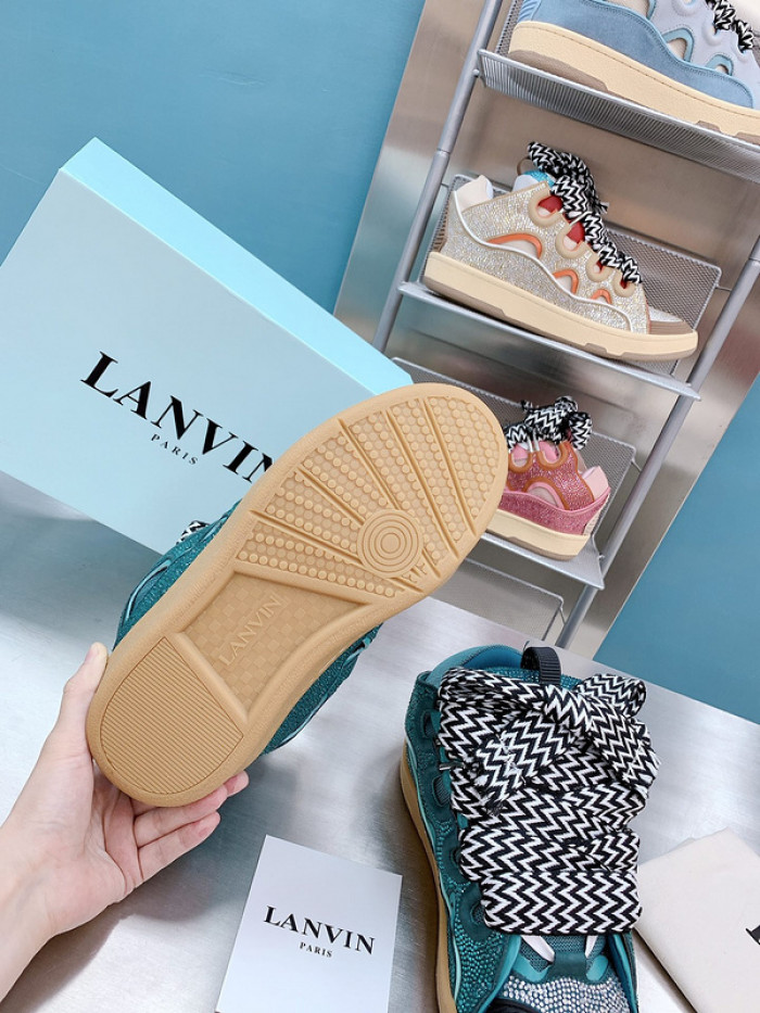 lanv1n leather curb sneakers
