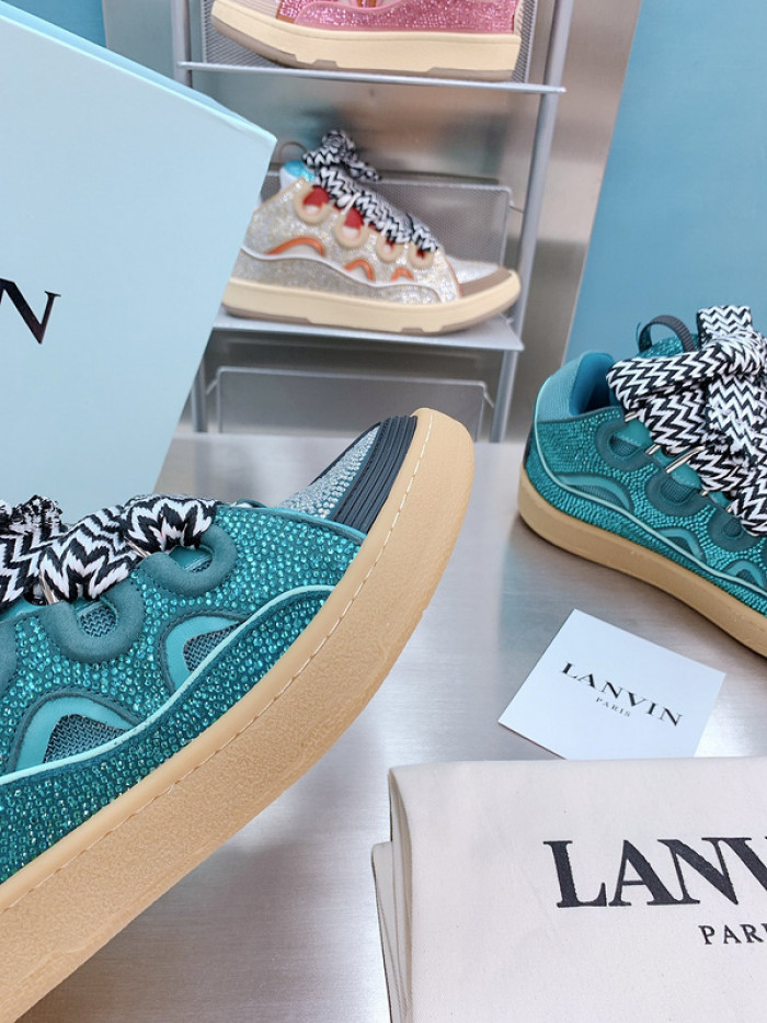lanv1n leather curb sneakers