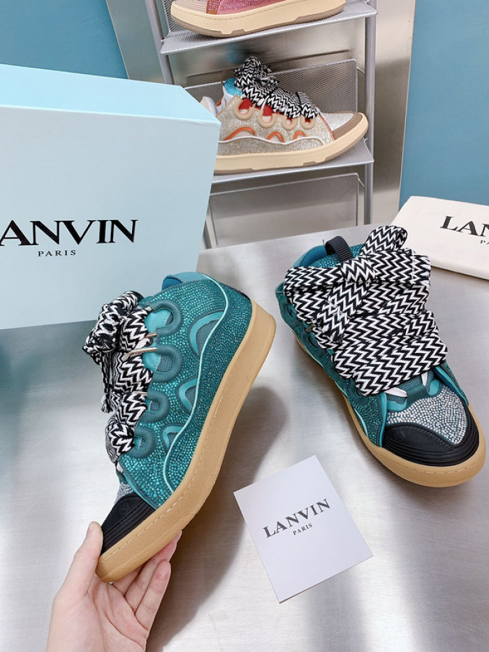 lanv1n leather curb sneakers