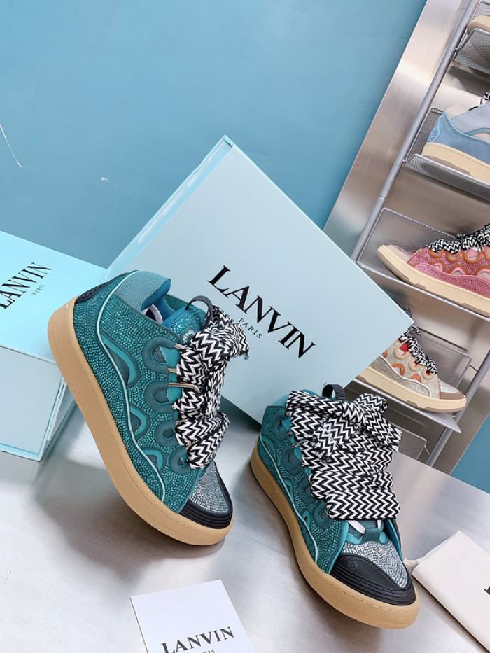 lanv1n leather curb sneakers