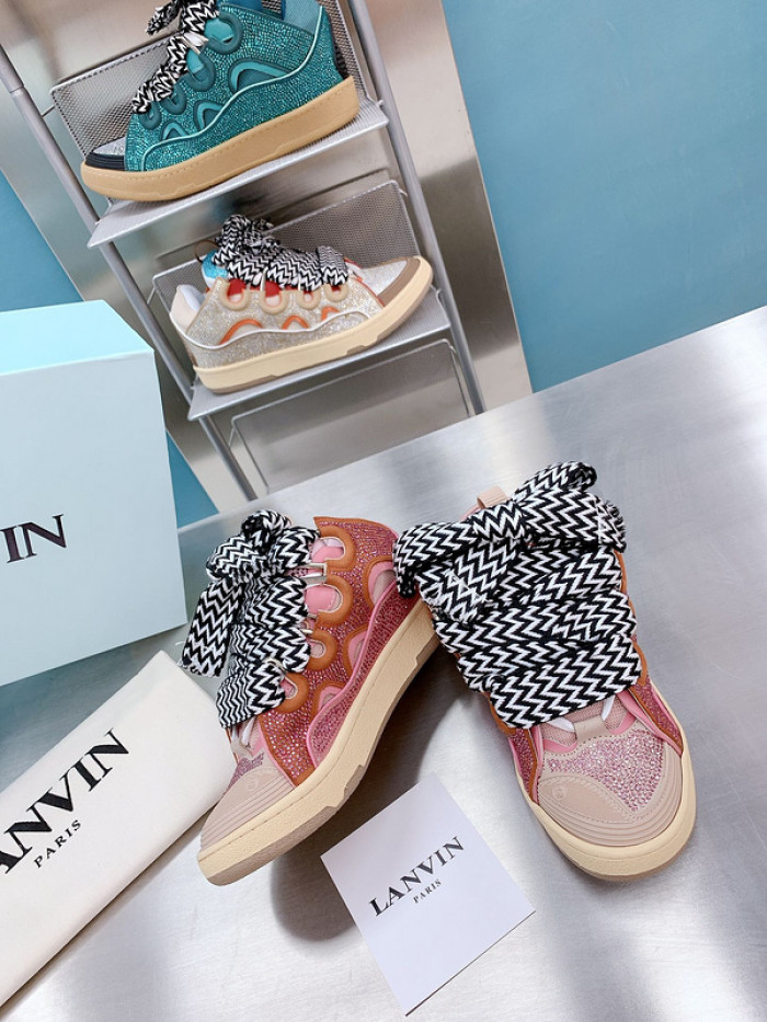 lanv1n leather curb sneakers