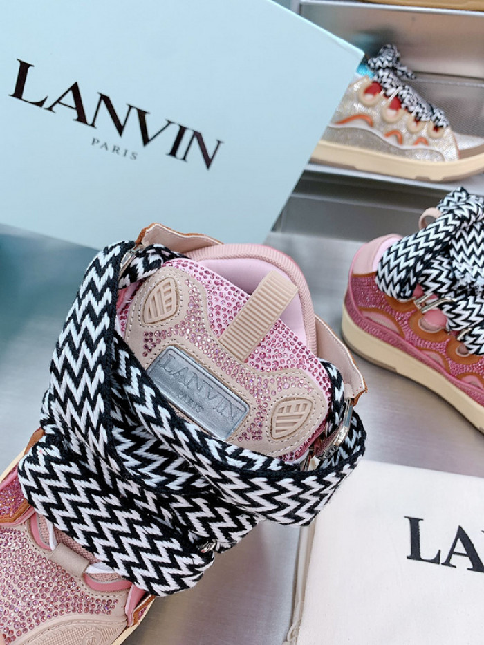 lanv1n leather curb sneakers