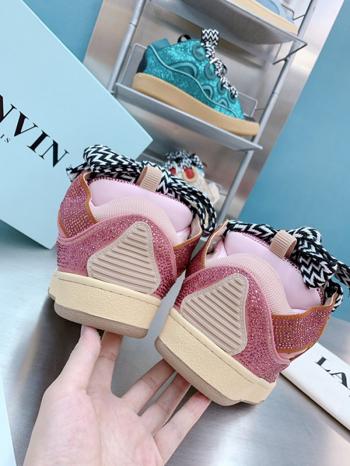 lanv1n leather curb sneakers