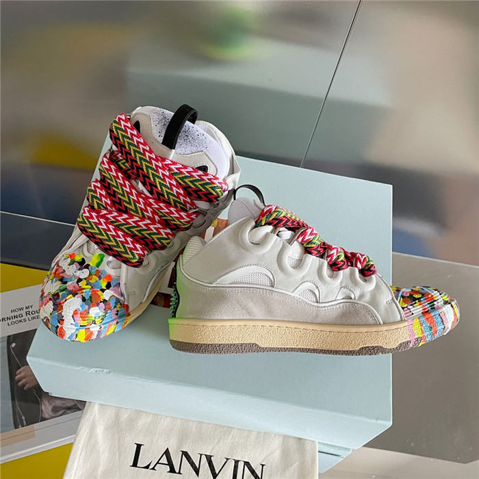 lanv1n leather curb sneakers