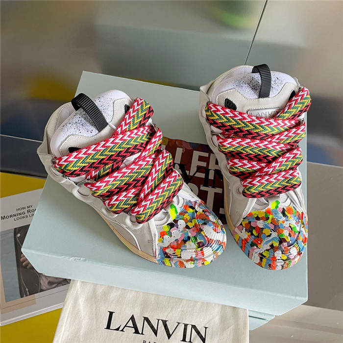 lanv1n leather curb sneakers