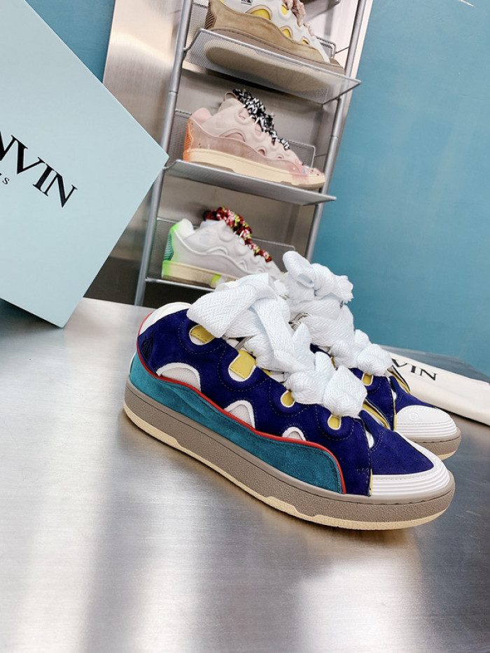 lanv1n leather curb sneakers