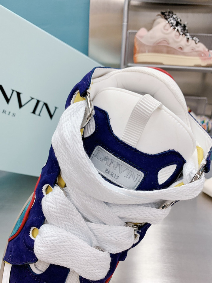 lanv1n leather curb sneakers