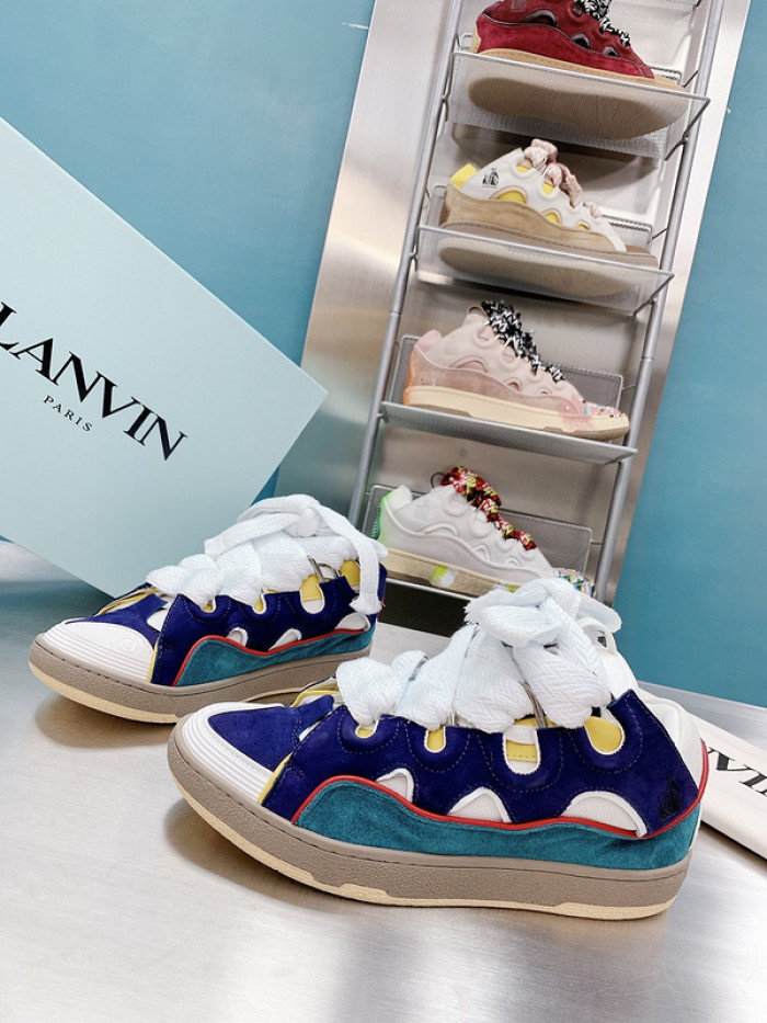 lanv1n leather curb sneakers