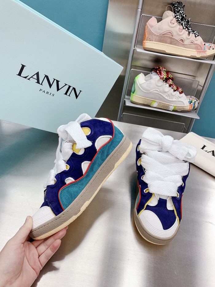 lanv1n leather curb sneakers