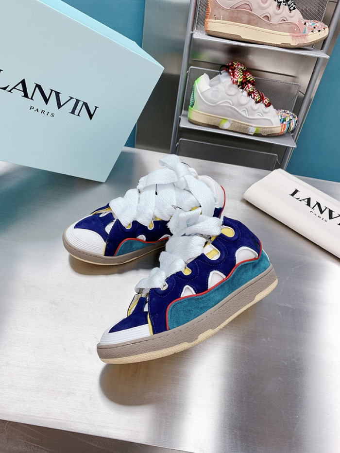 lanv1n leather curb sneakers