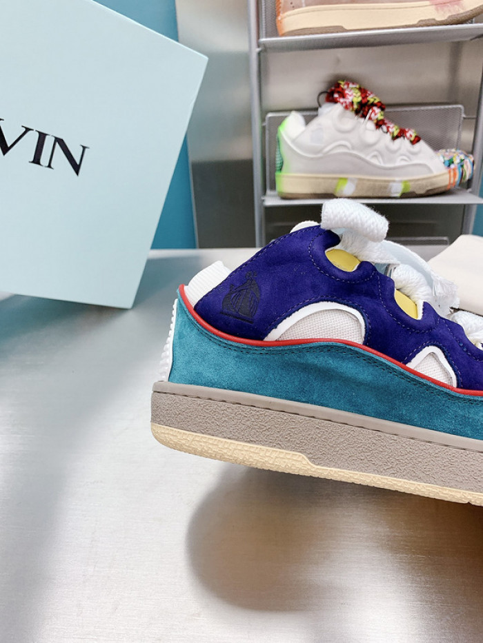lanv1n leather curb sneakers