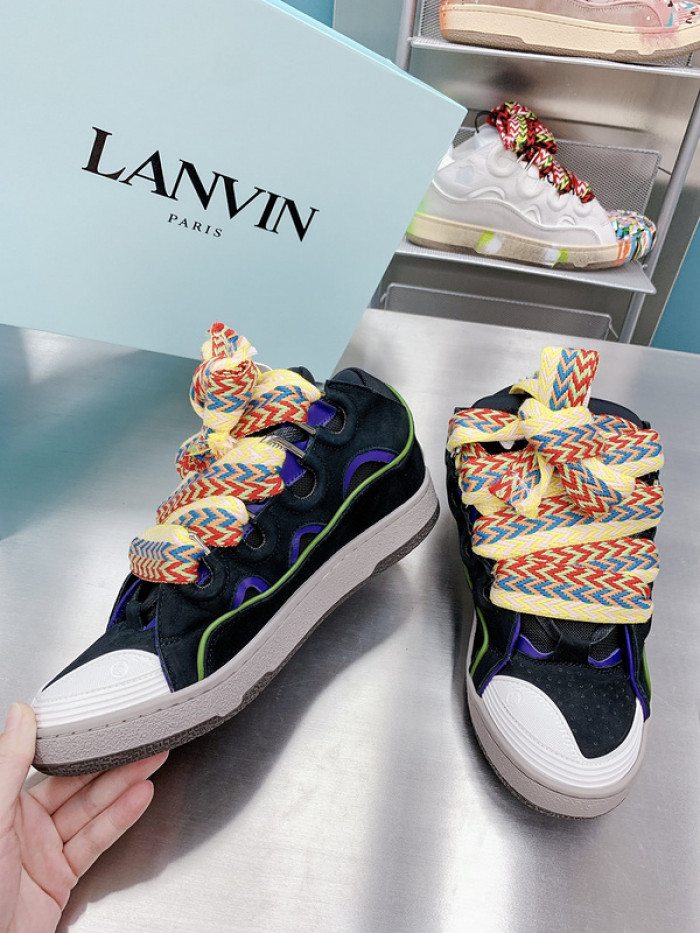 lanv1n leather curb sneakers