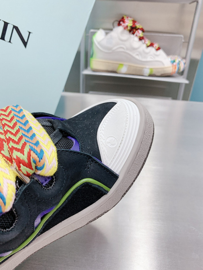 lanv1n leather curb sneakers