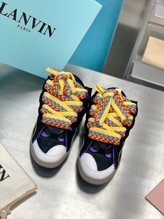 lanv1n leather curb sneakers