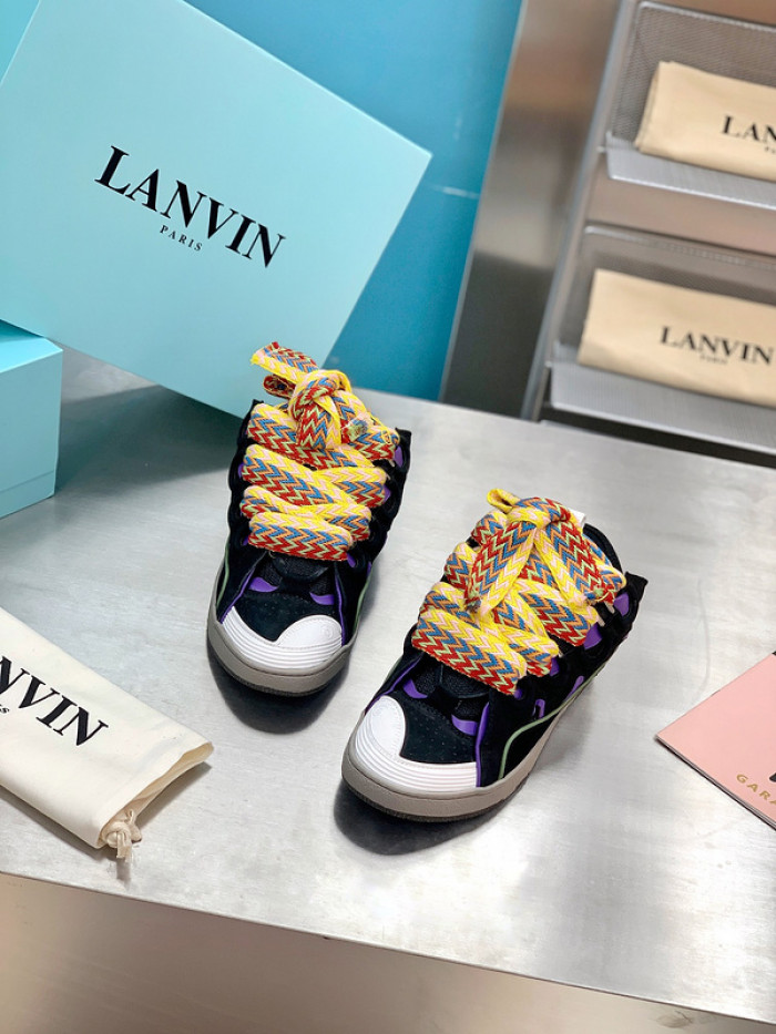 lanv1n leather curb sneakers