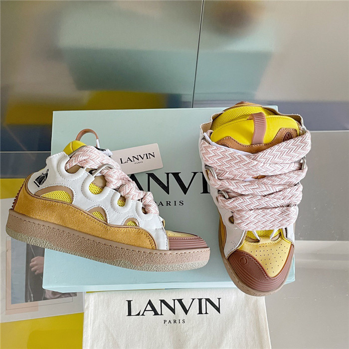 lanv1n leather curb sneakers