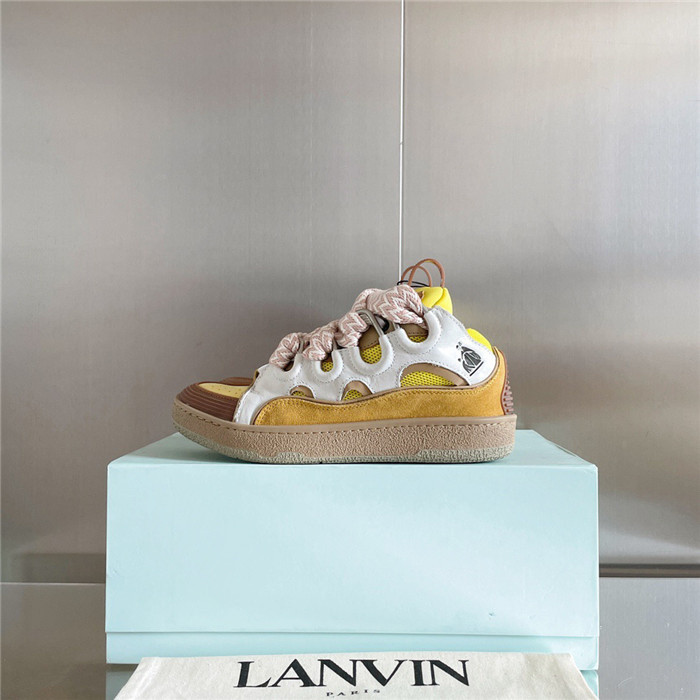 lanv1n leather curb sneakers