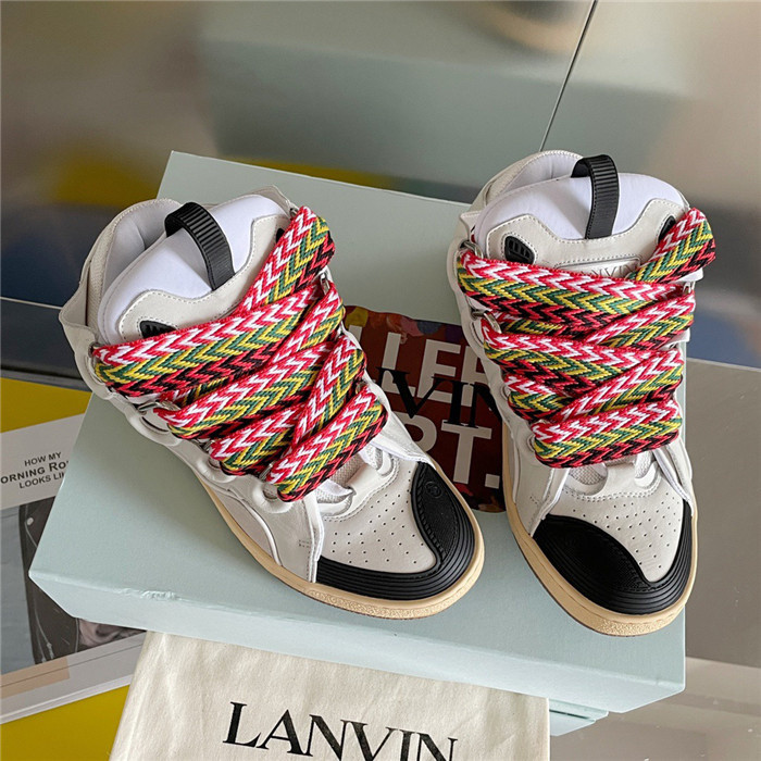 lanv1n leather curb sneakers