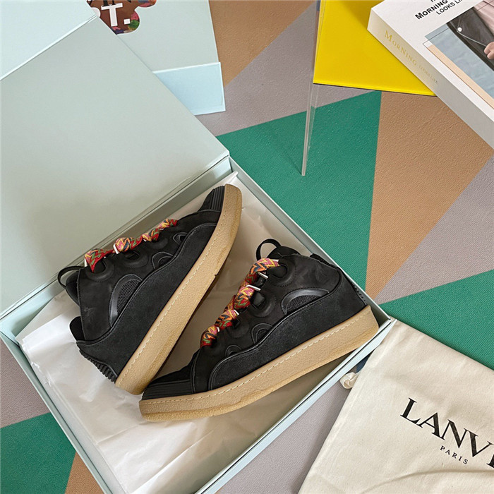 lanv1n leather curb sneakers